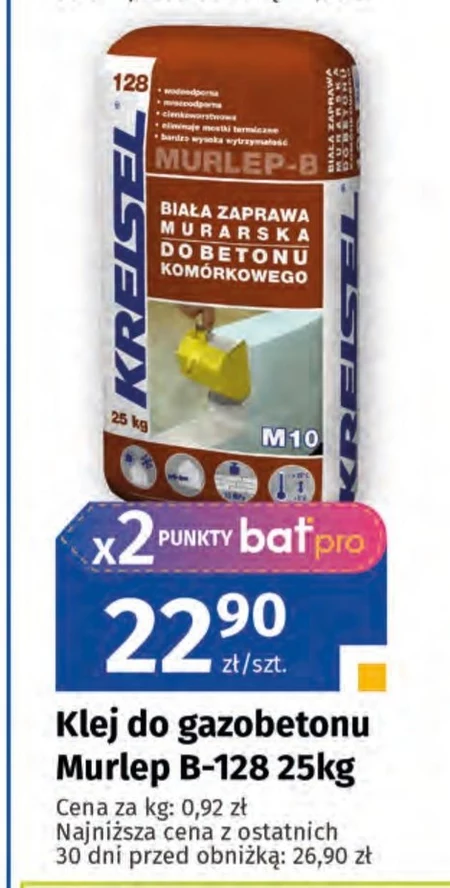 Klej do gazobetonu Kreisel