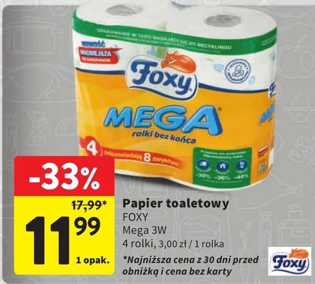 Foxy Mega Papier toaletowy 4 rolki