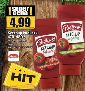 Pudliszki Ketchup super pikantny 480 g niska cena