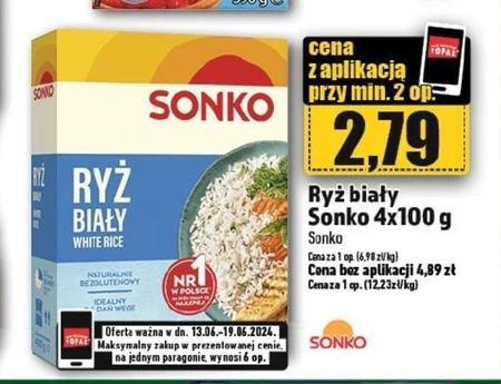 Sonko Ryż biały 400 g (4 x 100 g)
