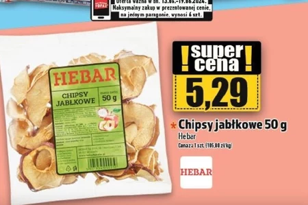 Chipsy jabłkowe Hebar