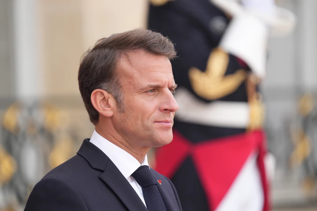 Emmanuel Macron, prezydent Francji Emmanuel Macron, prezydent Francji
