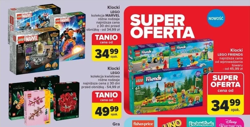 Promocja na klocki LEGO w sklepach Carrefour