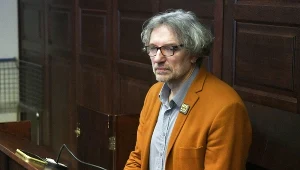 Mateusz Kijowski w sądzie, zdjęcie z marca 2020 roku