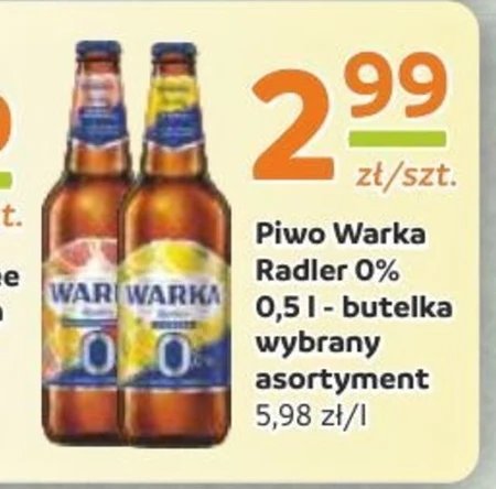 Warka Radler Piwo bezalkoholowe mango z pomarańczą 500 ml