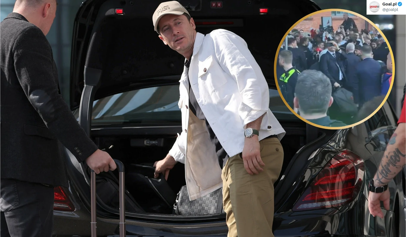 Kibice zgotowali reprezentacji Polski piękne przywitanie pod hotelem Kibice zgotowali reprezentacji Polski piękne przywitanie pod hotelem