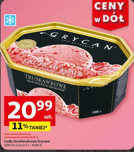 Grycan Lody truskawkowe 1100 ml