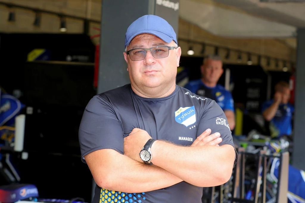 Piotr Baron, menadżer Apatora Toruń. Piotr Baron, menadżer Apatora Toruń.