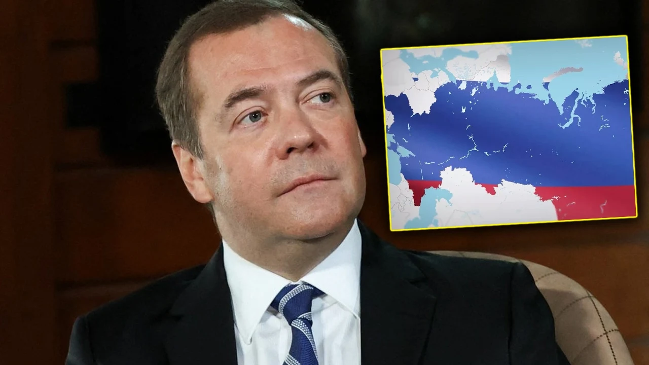 Mapa Rosji według Dmitrija Miedwiediewa Mapa Rosji według Dmitrija Miedwiediewa