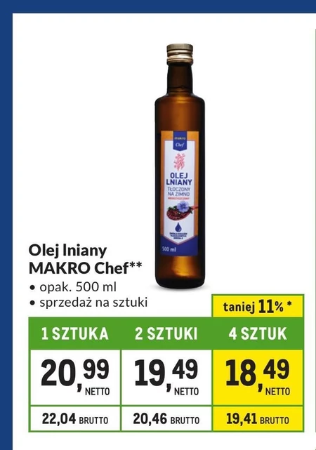 Лляна олія Makro Chef
