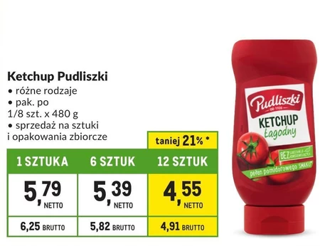 Pudliszki Ketchup ognisty 480 g
