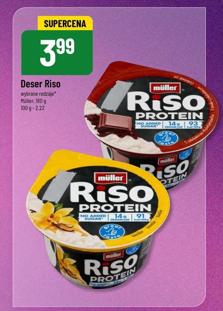 Müller Riso Protein Deser mleczno-ryżowy z sosem waniliowym 180 g