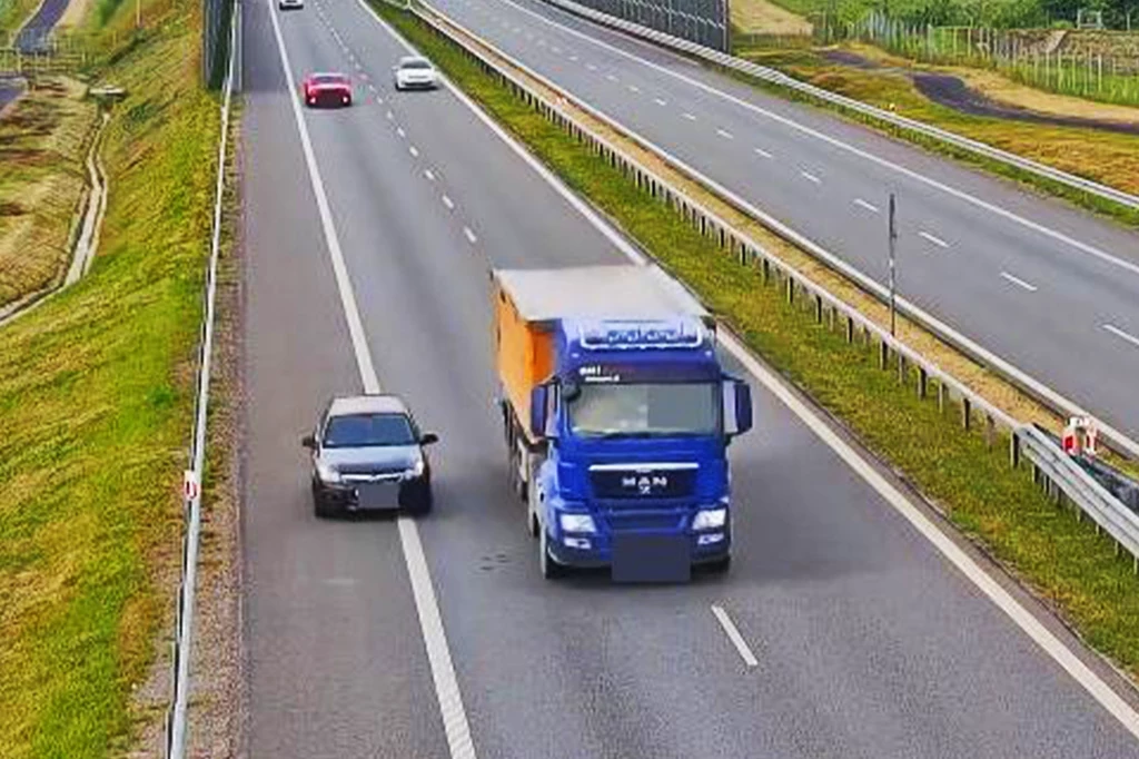 Obywatel Ukrainy cofał na drodze ekspresowej. Ryzykował życiem, bo przegapił zjazd