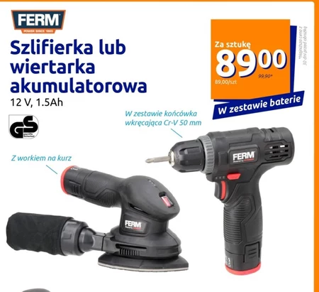 Akumulatorowa wiertarka Ferm