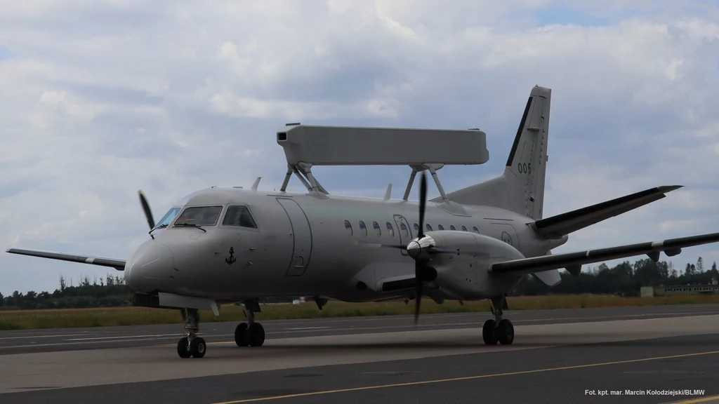 Drugi Saab 340 AEW&C po wylądowaniu w Polsce