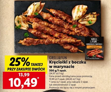Kręciołki z boczku Grill&Fun