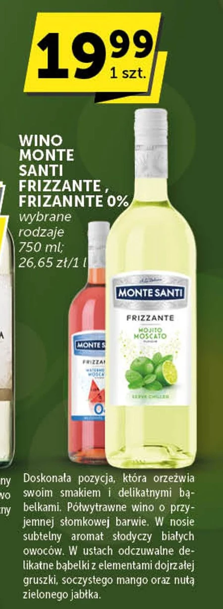 Wino półwytrawne Monte Santi