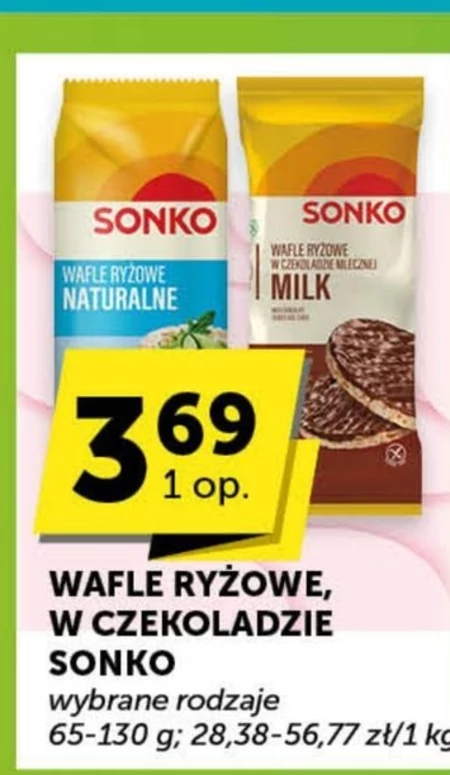 Sonko Wafle ryżowe naturalne 130 g (14 sztuk)