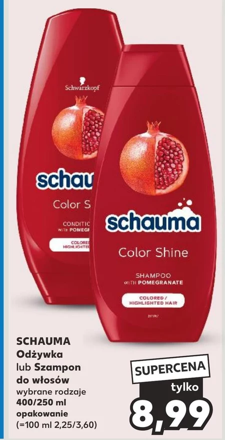 Schauma Color Shine Odżywka do włosów farbowanych i rozjaśnianych 250 ml