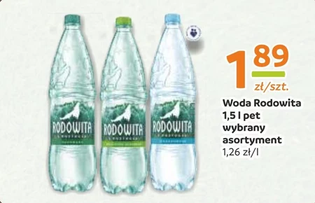 Rodowita z Roztocza Naturalna woda mineralna niegazowana 1,5 l