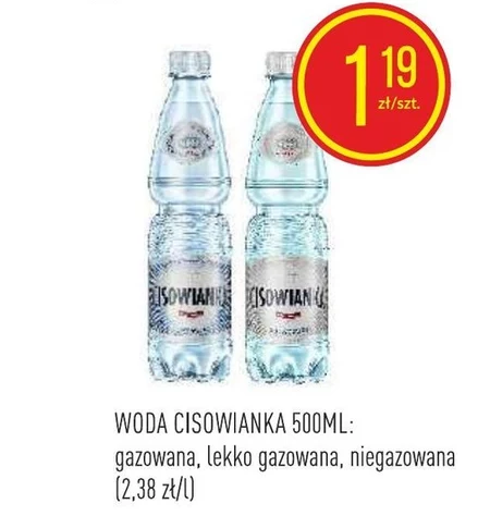 Cisowianka Naturalna woda mineralna niegazowana niskosodowa 500 ml