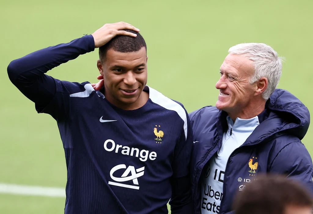 Kylian Mbappe i Didier Deschamps Kylian Mbappe i Didier Deschamps