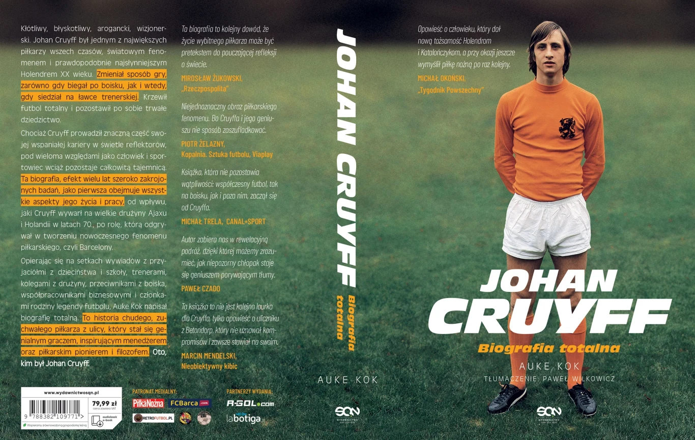 19 czerwca w Polsce premierę będzie miała książka Auke Koka "Johan Cruyff. Biografia totalna"