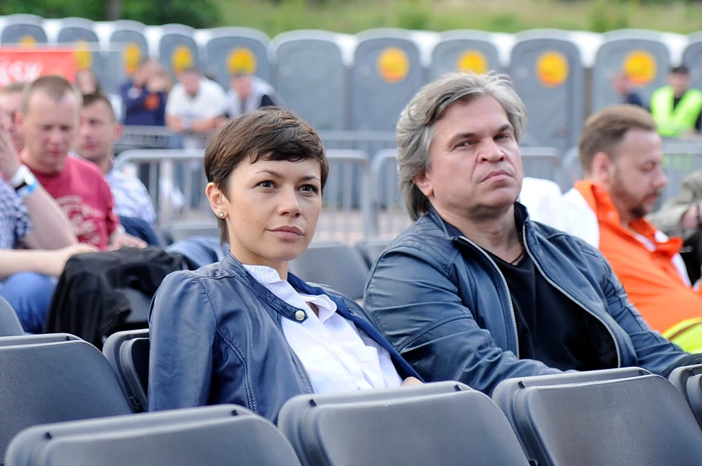 Magdalena Turczeniewicz i Jarosław Boberek na Festiwalu Dobrego Humoru w czerwcu 2014 r.