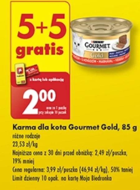 Karma dla kota Gourmet Gold