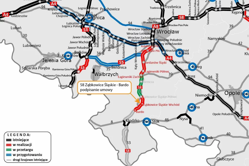 Kolejny odcinek S8 - podpisano umowę na projekt i realizację 