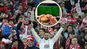 Polscy kibice i hamburger