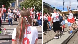 Godziny do meczu, a tu gorąco na ulicach. Polacy w akcji