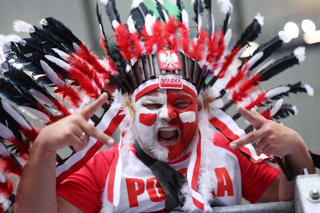 Kibic reprezentacji Polski na meczu z Holandią Kibic reprezentacji Polski na meczu z Holandią