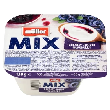 Müller Mix Blueberry Jogurt 130 g - 0