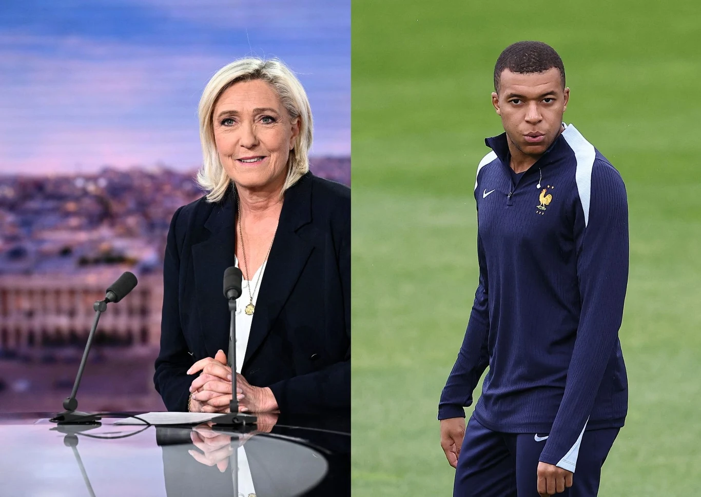 Marine Le Pen/Kylian Mbappe Marine Le Pen/Kylian Mbappe