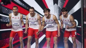Daniel Sołtysiak (drugi z lewej) pobił w Sopocie rekord życiowy. To najlepszy czas w biegu na 400 m w 2024 roku w Polsce