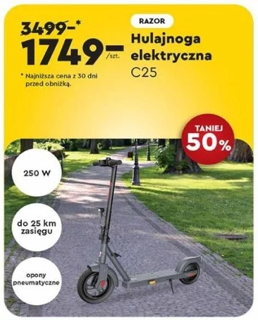Hulajnoga elektryczna o połowę taniej w Biedronce! 