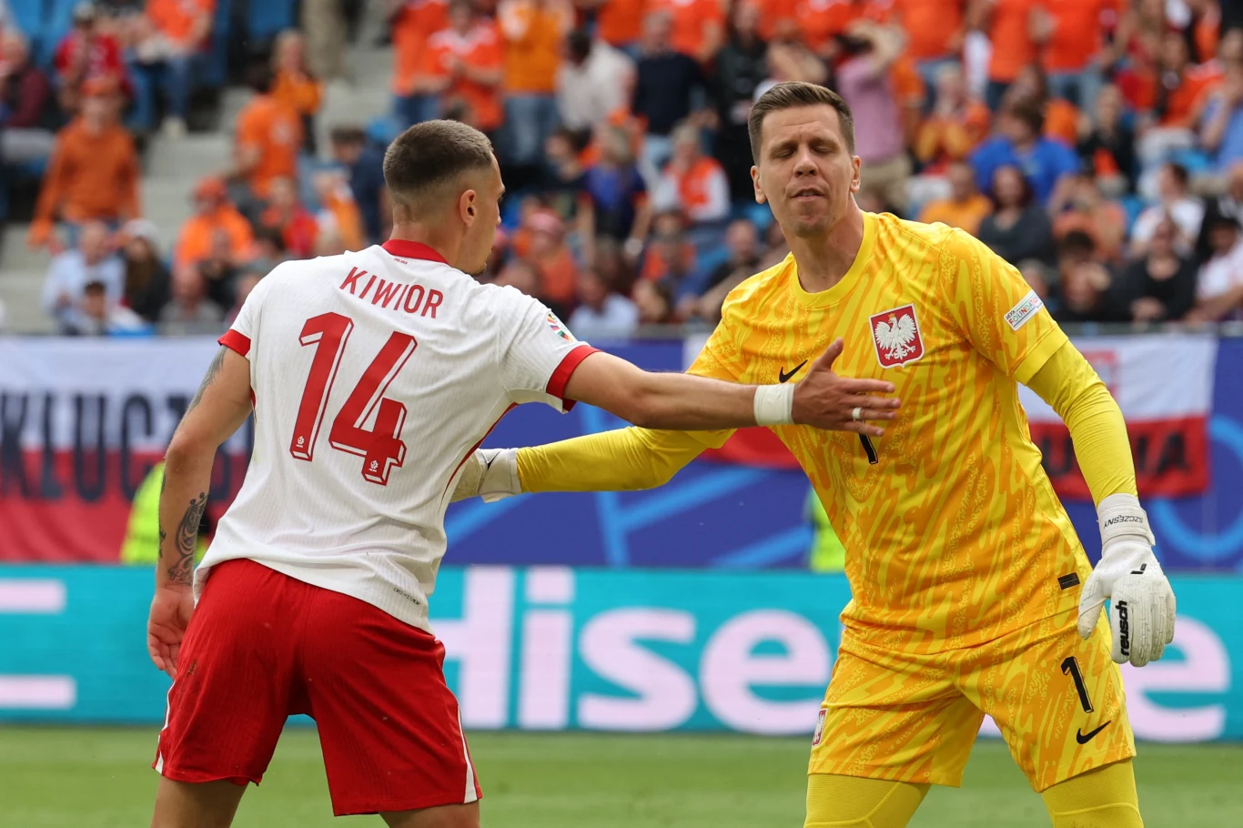 Jakub Kiwior i Wojciech Szczęsny Jakub Kiwior i Wojciech Szczęsny