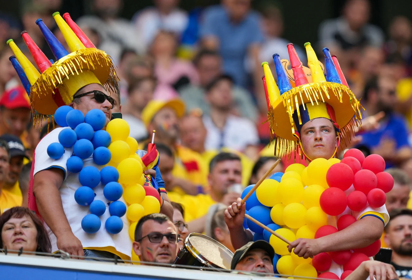 Rumuńscy kibice w Monachium na Euro 2024 Rumuńscy kibice w Monachium na Euro 2024