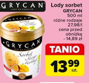 Grycan Sorbet mango marakuja 500 ml niska cena