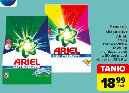 Ariel Proszek do prania 1.1kg, 20 prań Alpine Fresh
