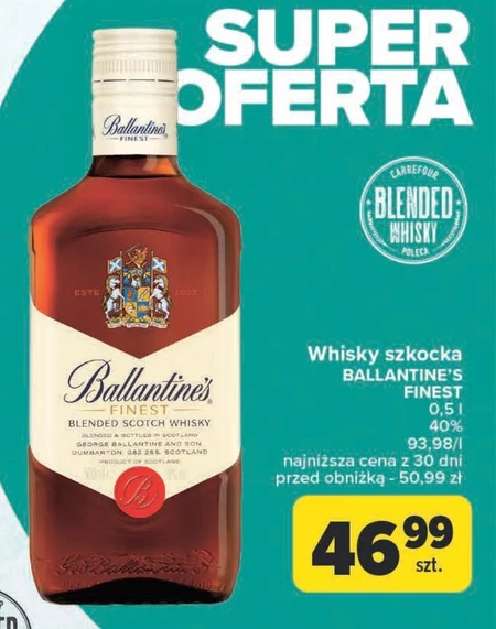 Ballantine's Finest Blended Scotch Whisky 500 ml