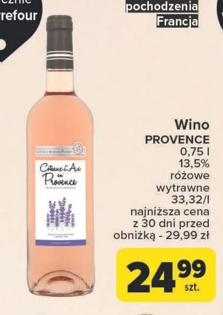 Wino różowe Provence