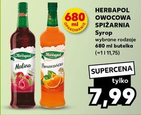 Herbapol Syrop owocowy pomarańcza 680 ml niska cena