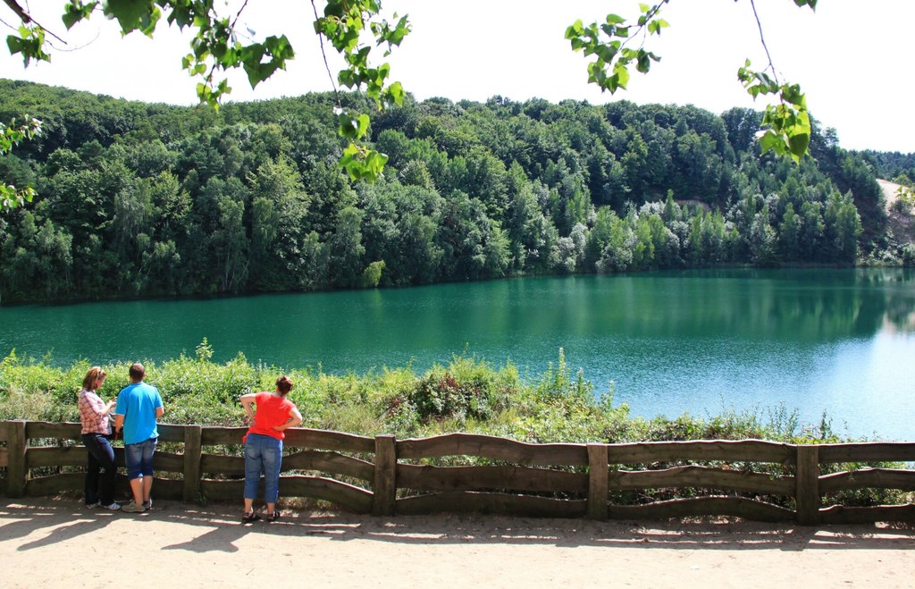 Jezioro Turkusowe na wyspie Wolin.