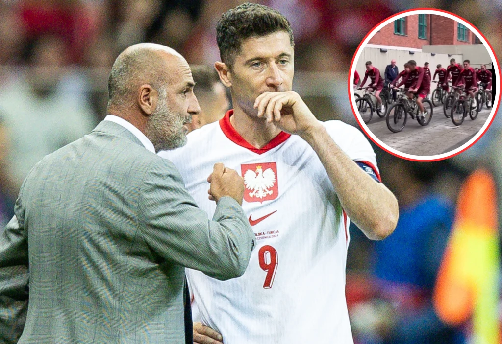 Euro 2024. Reprezentacja Polski udała się na wtorkowy trening rowerami Euro 2024. Reprezentacja Polski udała się na wtorkowy trening rowerami