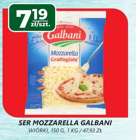 Galbani Ser Mozzarella wiórki 150 g