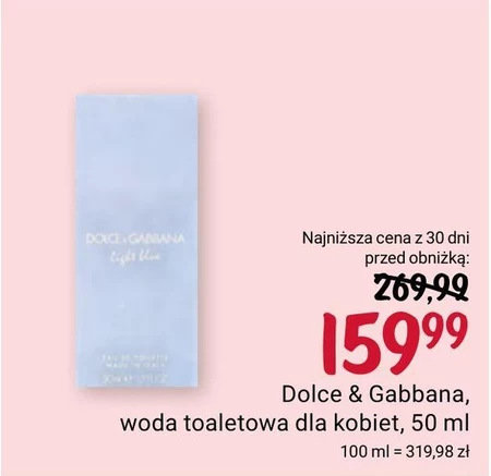 Туалетна вода для жінок Dolce & Gabbana