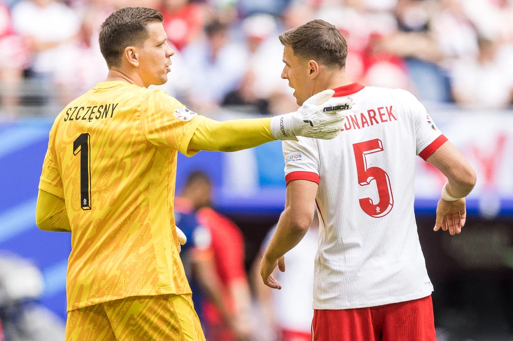 Wojciech Szczęsny i Jan Bednarek podczas Euro 2024
