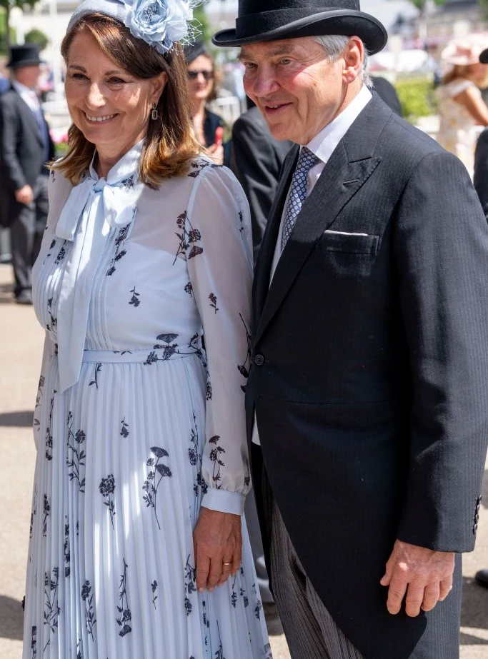 Rodzice księżnej Kate na Ascot - Carole Middleton, Michael Middleton